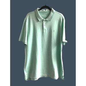 IZOD- MENS GREEN POLO COTTON  SHORT SLEEVE SIZE X-LARGE